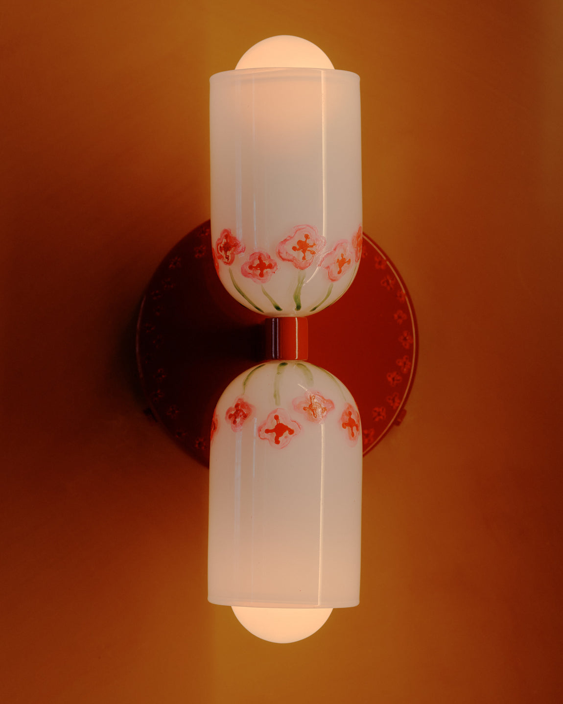 Chromatic Glass Up Down Sconce, Artist Edition: Sakura // Photography by William Jess Laird