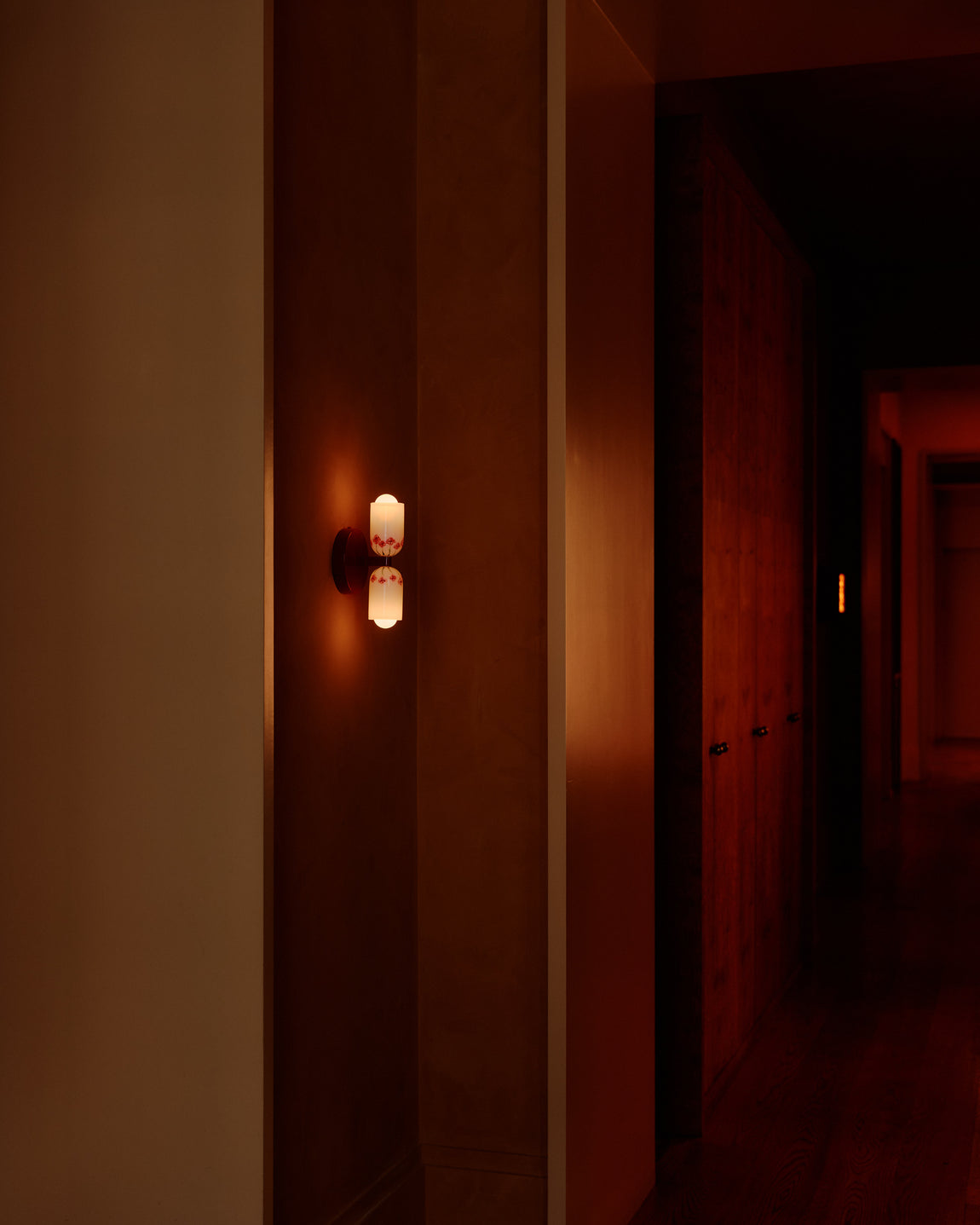 Chromatic Glass Up Down Sconce, Artist Edition: Sakura // Photography by William Jess Laird