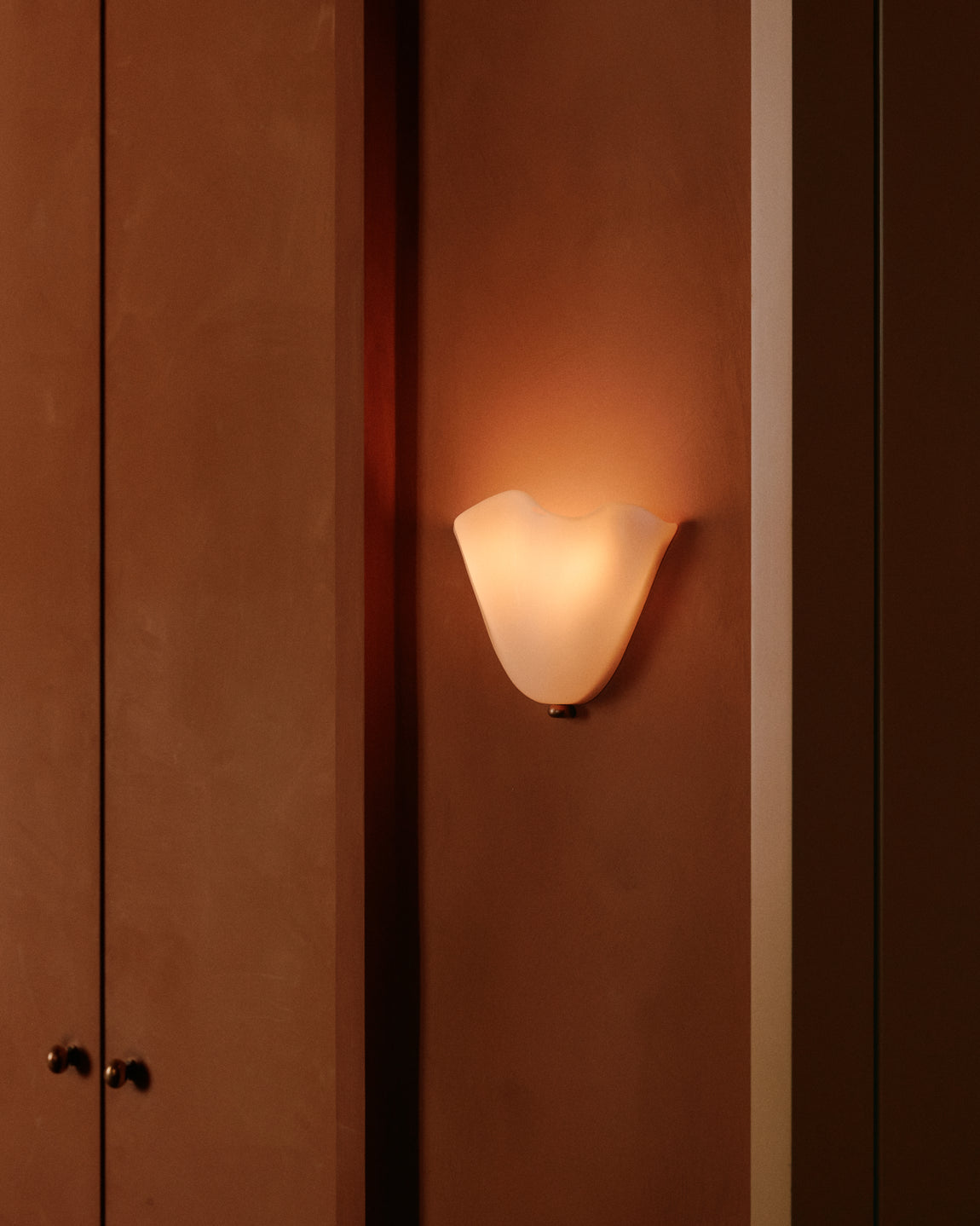 Vera Sconce // Almond / Blackened Brass // Photo by William Jess Laird