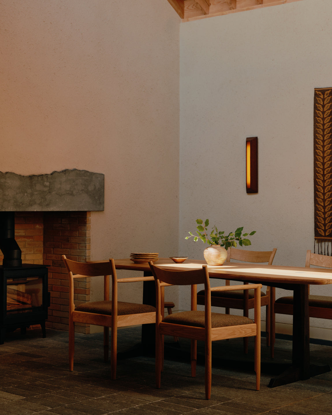 Mira Surface Mount // Zinnia Stripes / Darkened Leopardwood / Linear // Photo by William Jess Laird