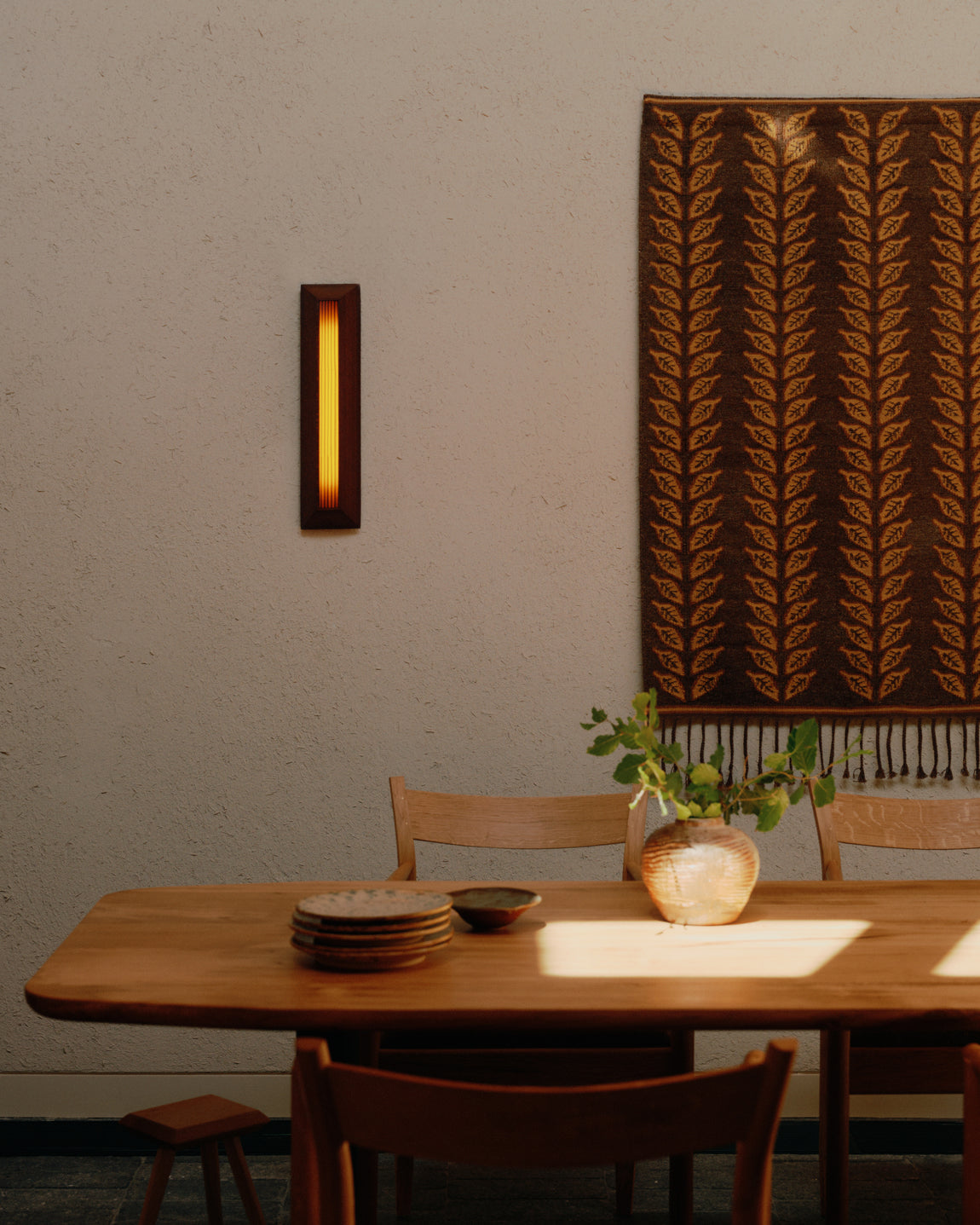 Mira Surface Mount // Zinnia Stripes / Darkened Leopardwood / Linear // Photo by William Jess Laird