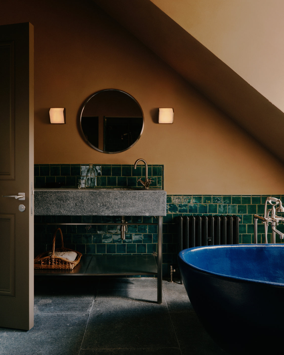 Lyra Sconce // Almond / Pewter // Photo by William Jess Laird