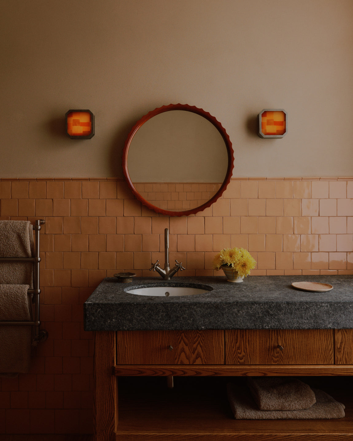 Strata Surface Mount // Small / Harvest Patchwork / Pewter // Photo by William Jess Laird