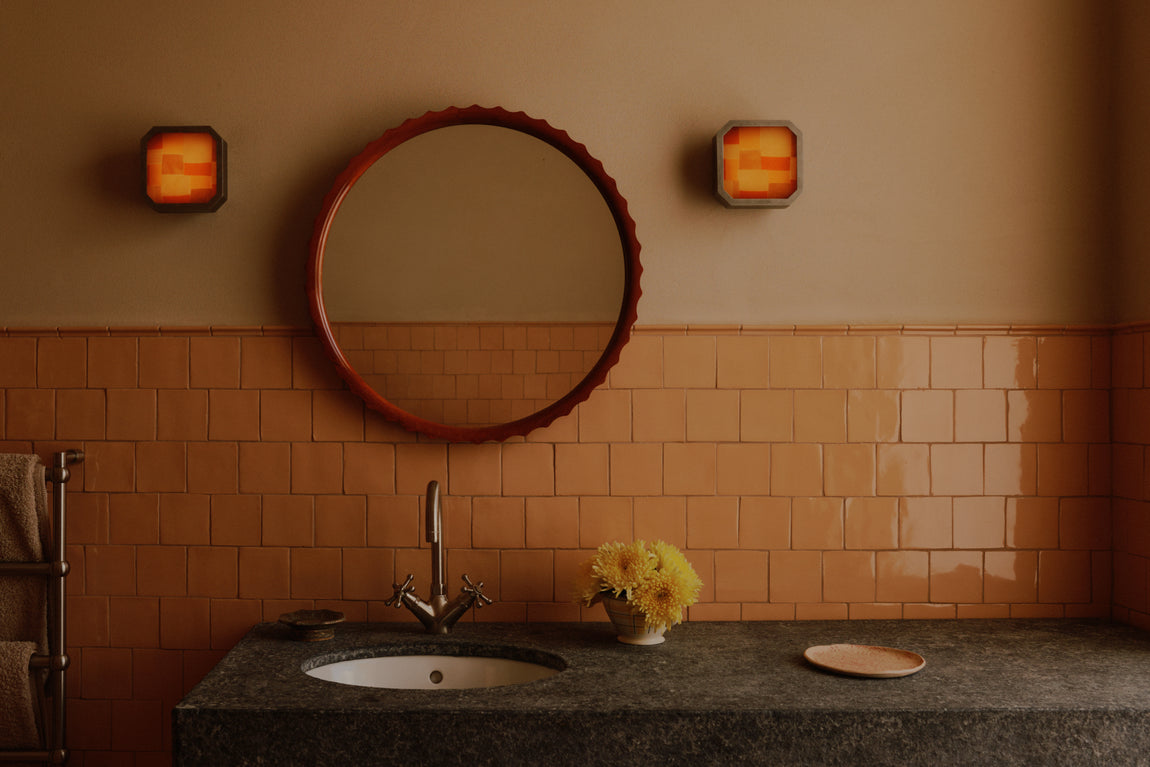 Strata Surface Mount // Small / Harvest Patchwork / Pewter // Photo by William Jess Laird