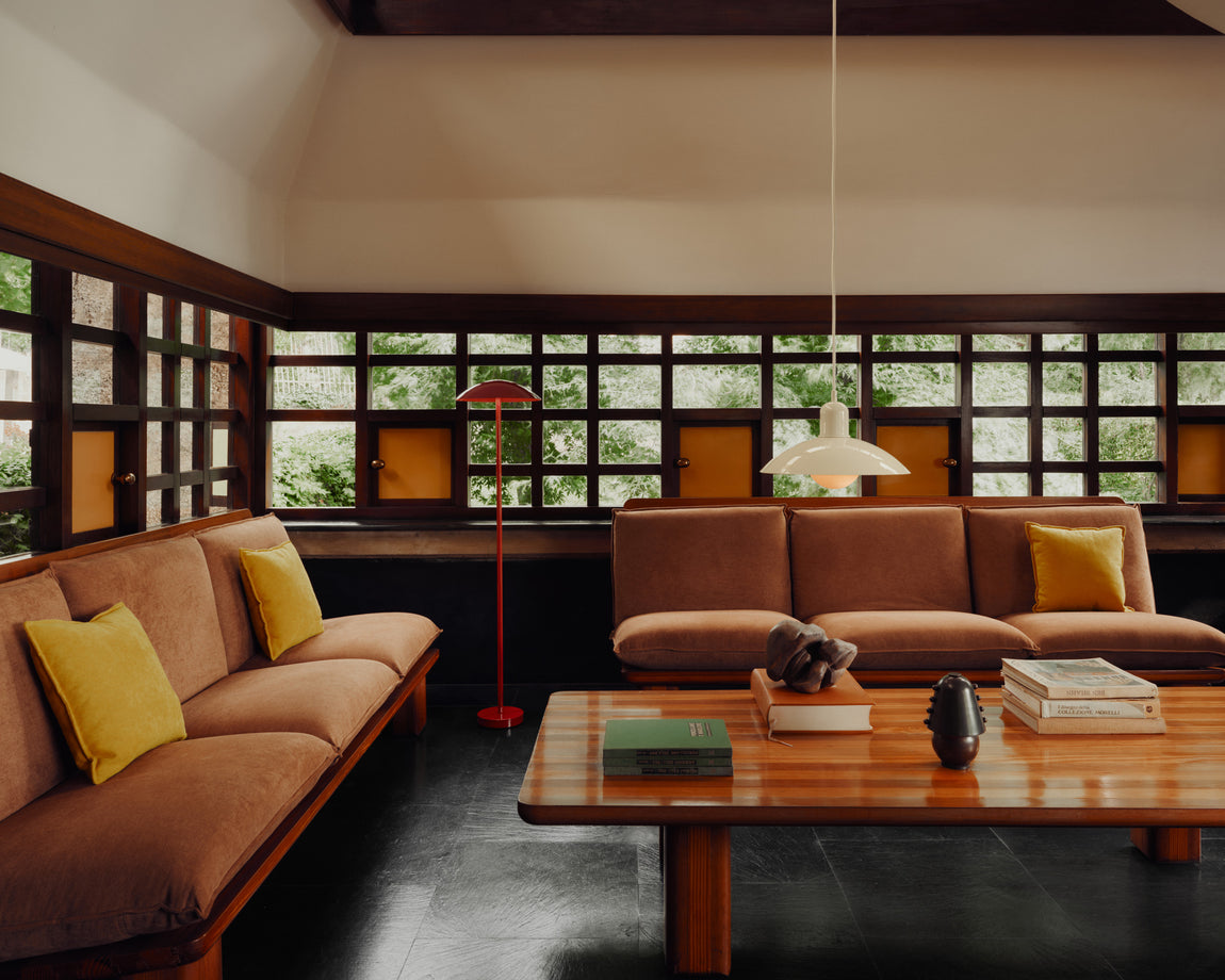 Arundel Floor Lamp // Oxide Red // Photo by Bastian Achard