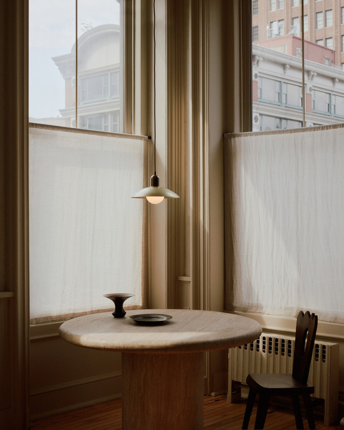 Arundel Orb Pendant // Brass / Patina Brass // Photo by William Jess Laird