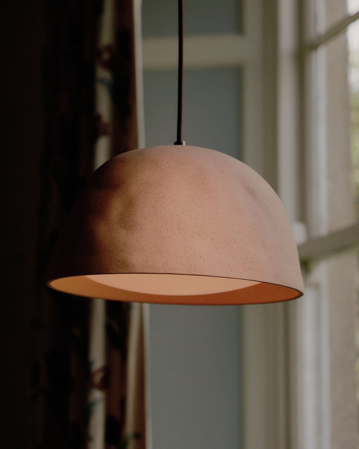 Dome Pendant // Tan Clay / Pewter // Photo by William Jess Laird