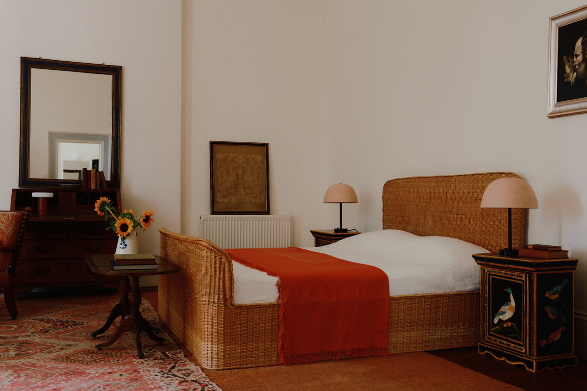 Dome Table Lamp // Tan Clay / Black // Photo by William Jess Laird