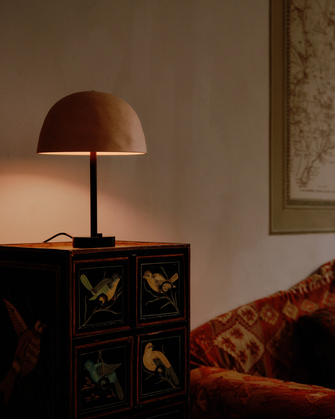 Dome Table Lamp // Tan Clay / Black // Photo by William Jess Laird