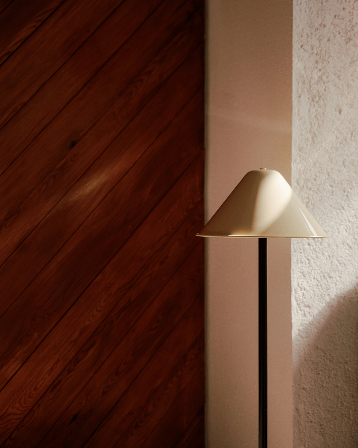 Eave Floor Lamp // Bone / Black // Photo by William Jess Laird