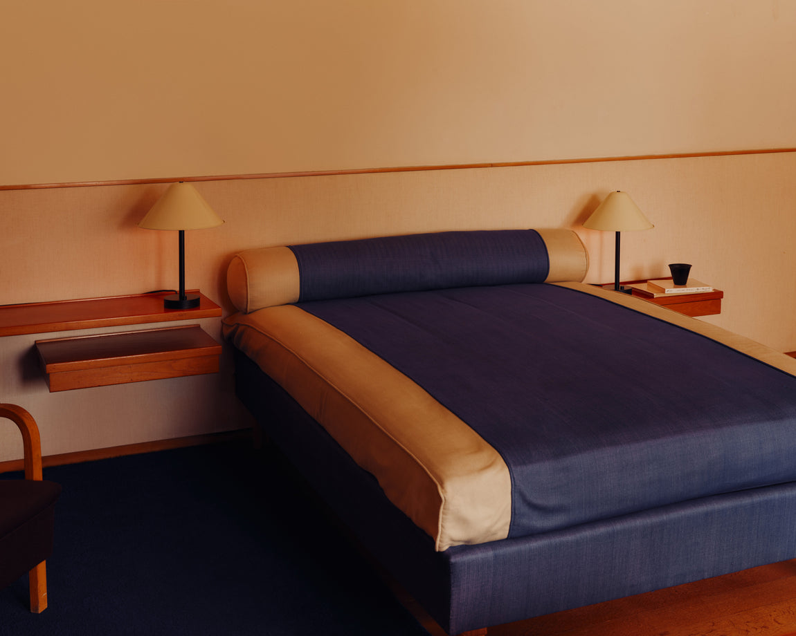 Eave Table Lamp // Bone / Black // Photo by Bastian Achard