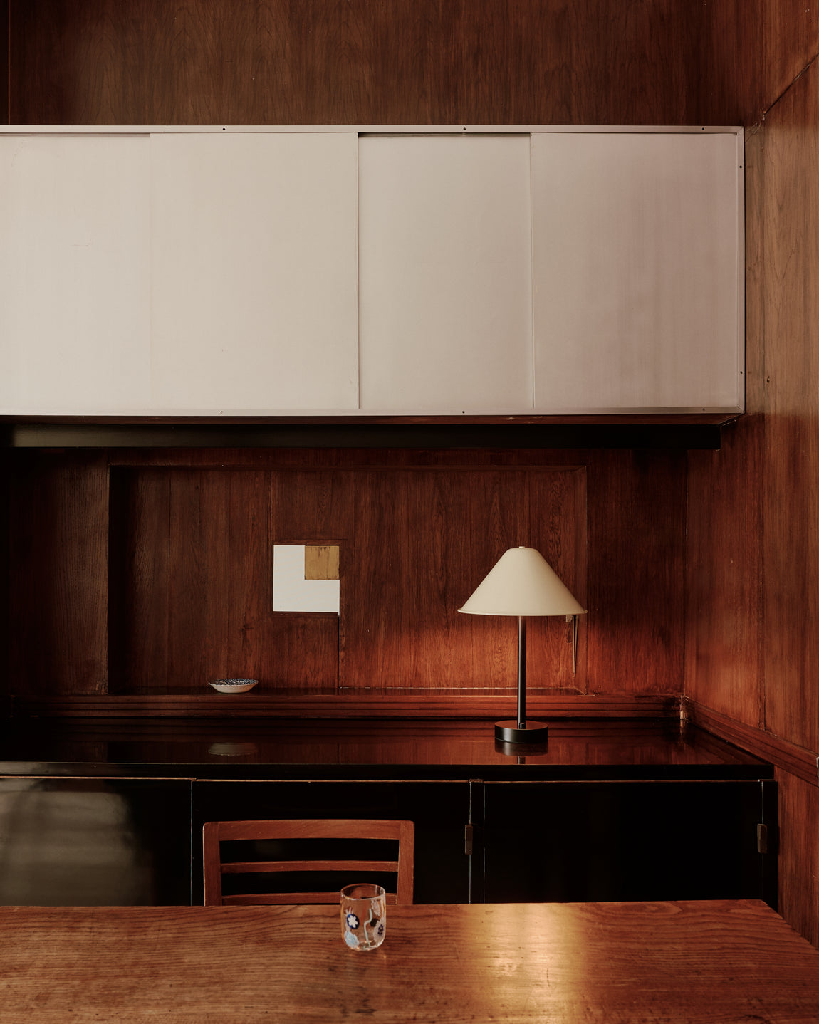 Eave Table Lamp // Bone / Black // Photo by William Jess Laird