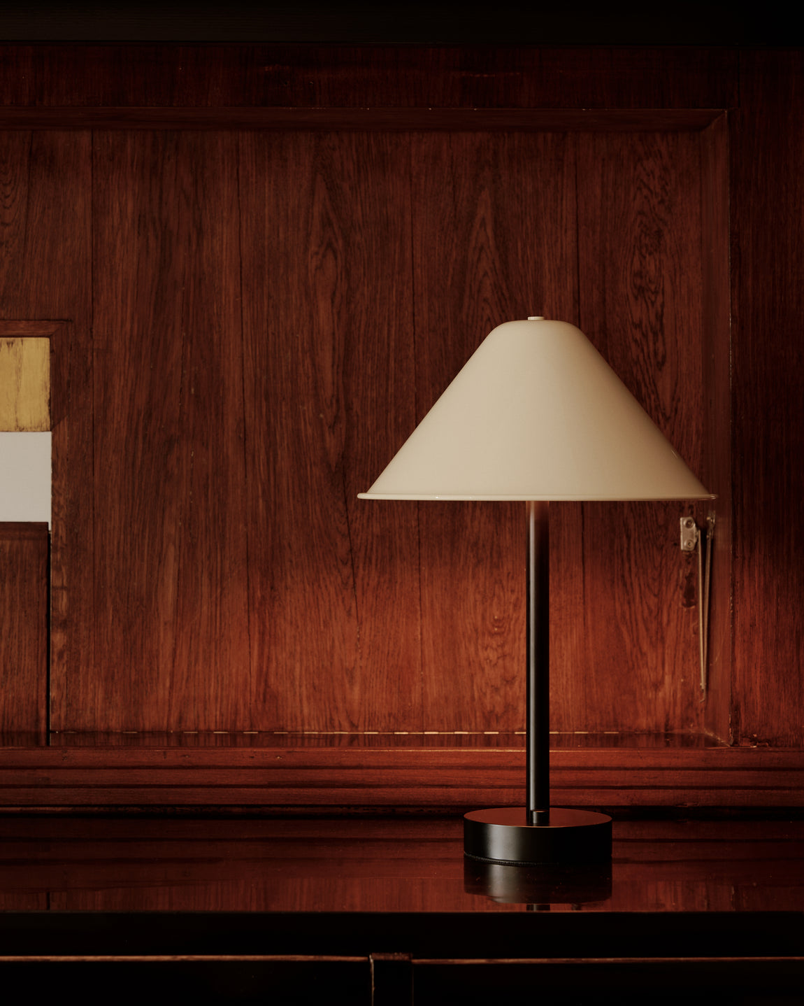 Eave Table Lamp // Bone / Black // Photo by William Jess Laird