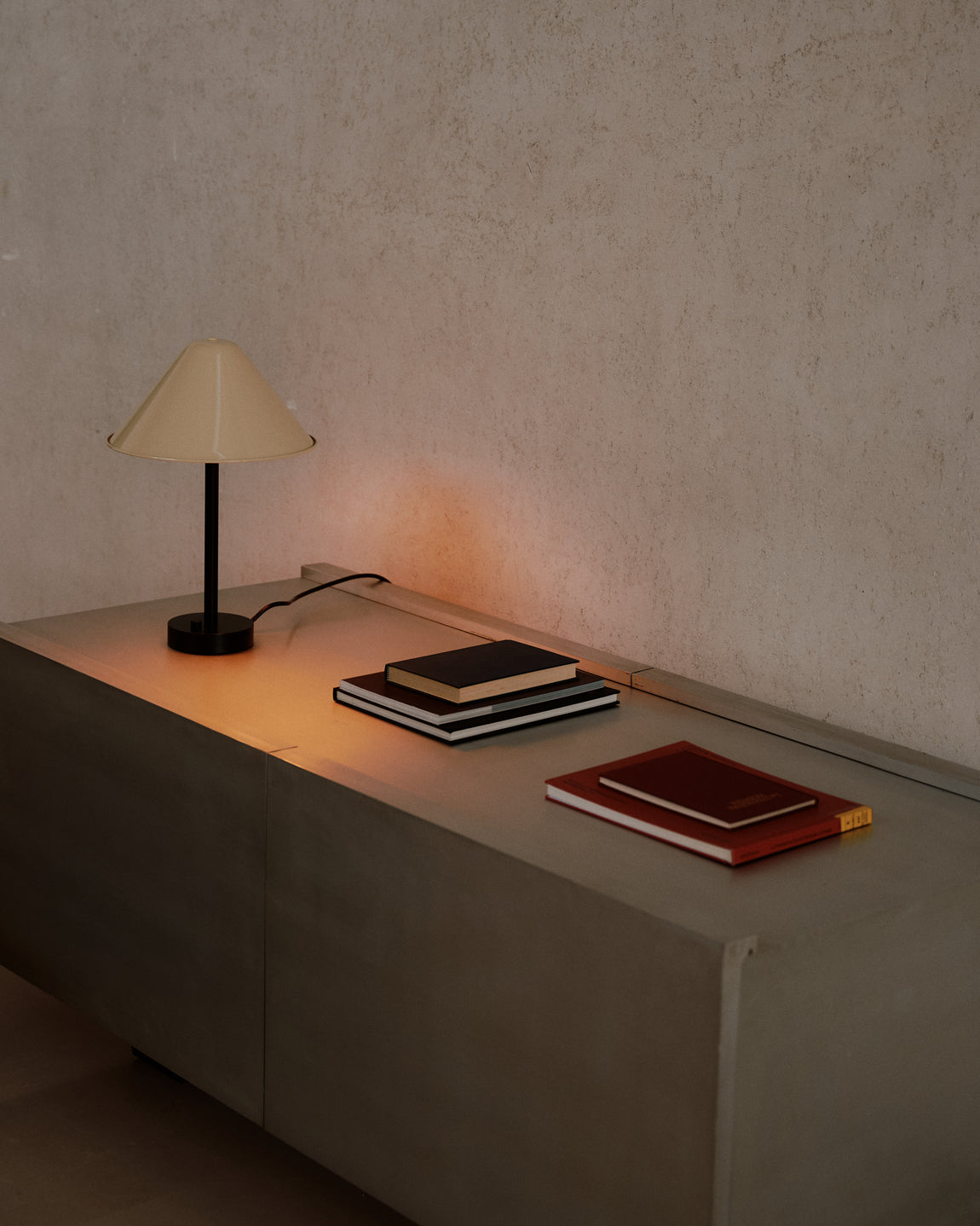 Eave Table Lamp // Bone / Black // Photo by William Jess Laird