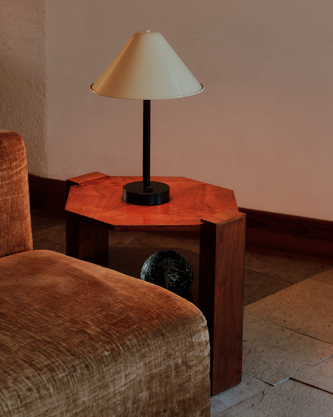Eave Table Lamp // Bone / Black // Photo by William Jess Laird