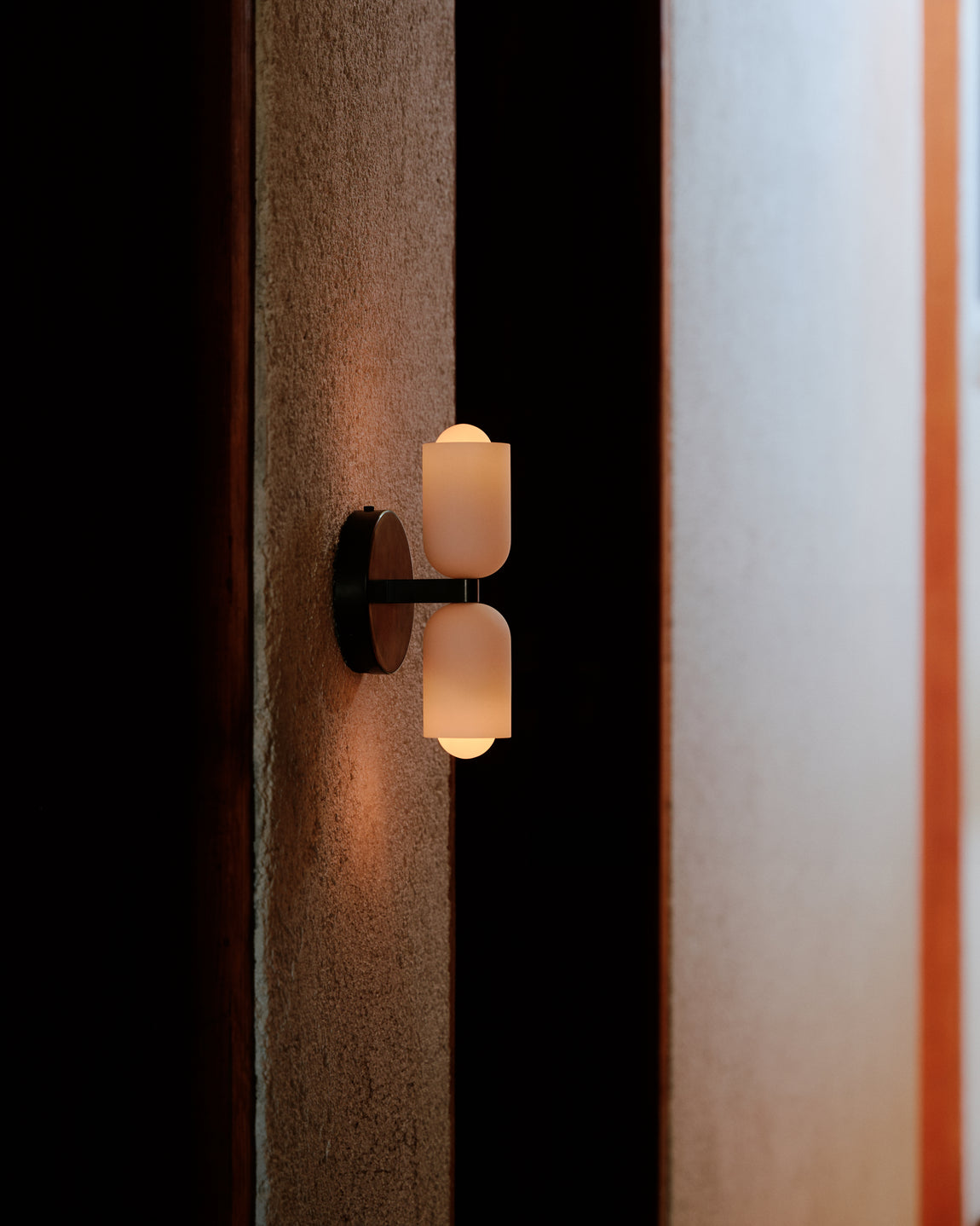 Glass Up Down Sconce // Black // Photo by William Jess Laird