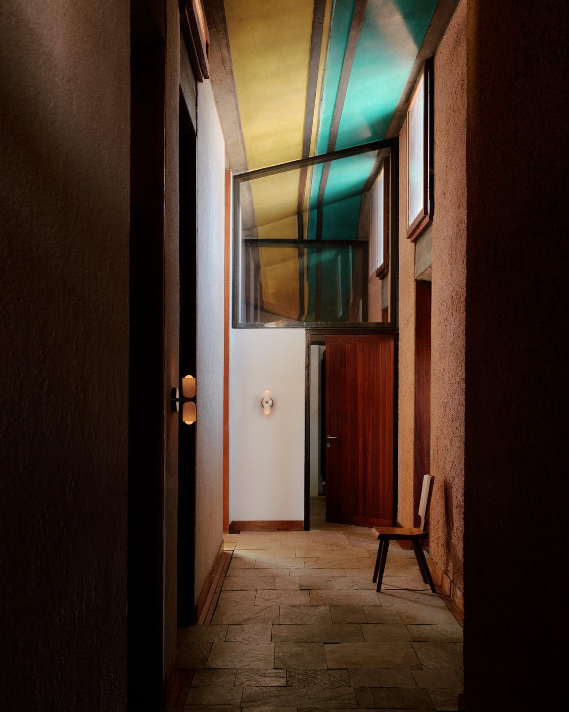 Glass Up Down Sconce // Blackened Brass // Photo by William Jess Laird