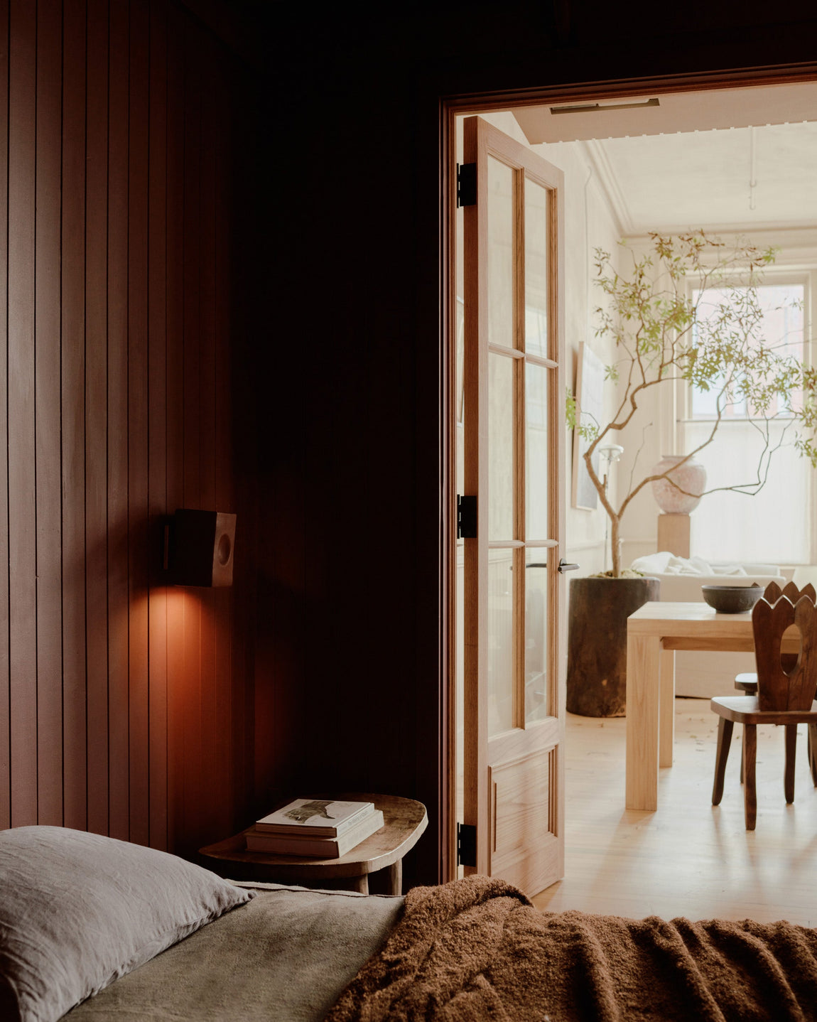 Luca Wall Sconce, Artist Edition // Chestnut / Edition I // Photo by William Jess Laird