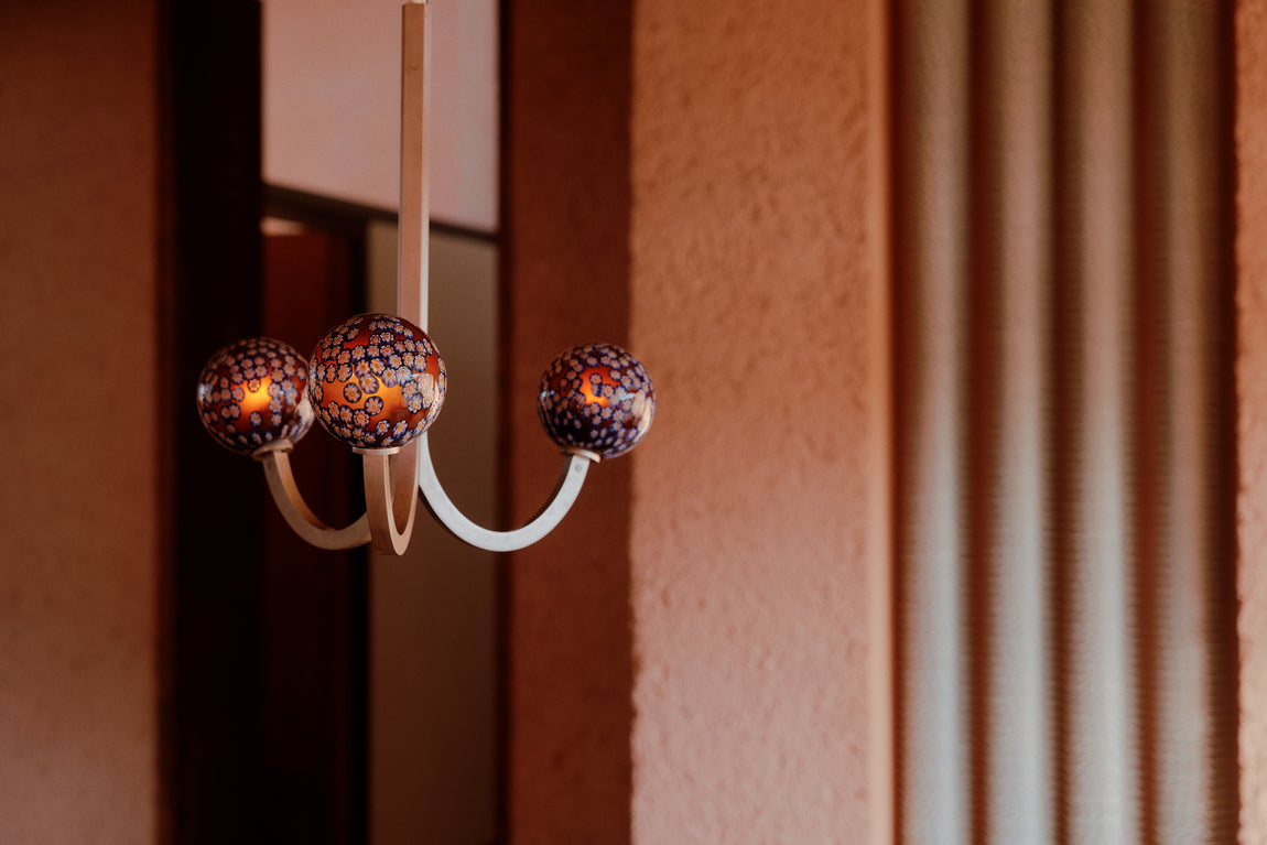 Murano Glass Cosmos Chandelier // Aster / Pewter // William Jess Laird