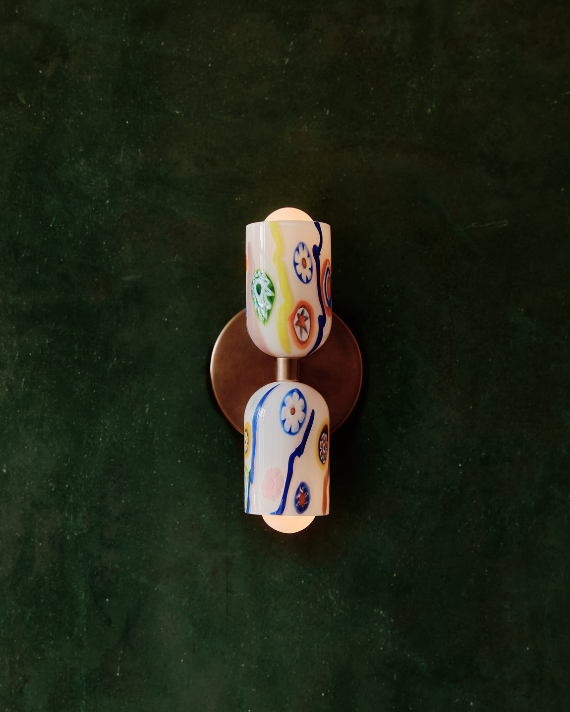 Murano Glass Up Down Sconce // Goto Biano / Patina Brass // William Jess Laird