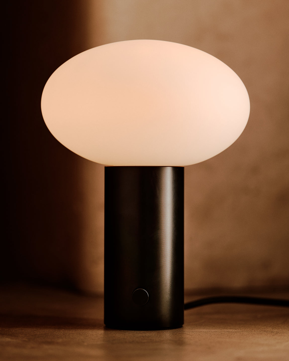 Mushroom Table Lamp // Black // Photo by William Jess Laird