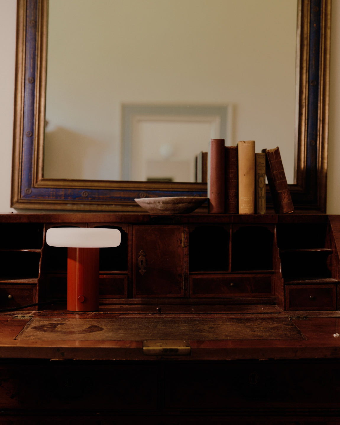 Puck Table Lamp // Oxide Red // Photo by William Jess Laird