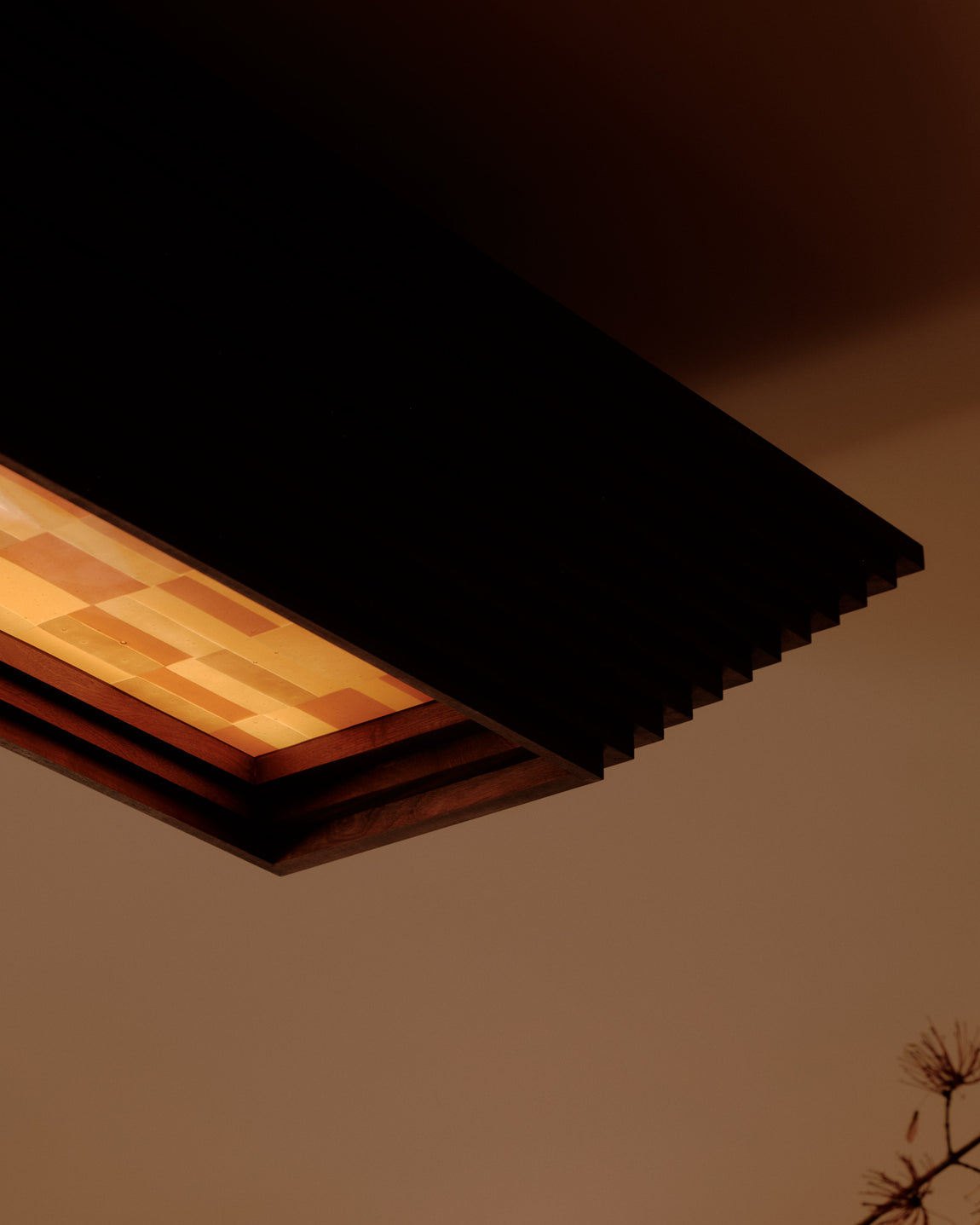 Scala Flush Mount // Harvest Bond / Darkened Leopardwood // Photography by William Jess Laird