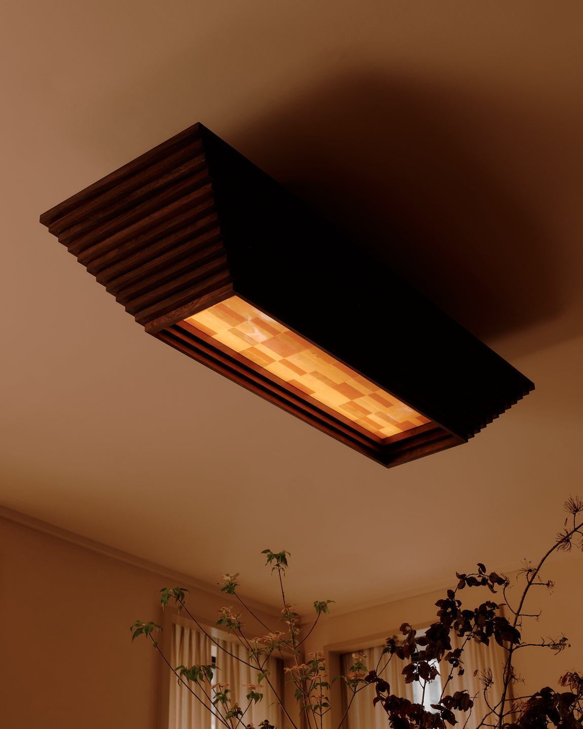 Scala Flush Mount // Harvest Bond / Darkened Leopardwood // Photography by William Jess Laird