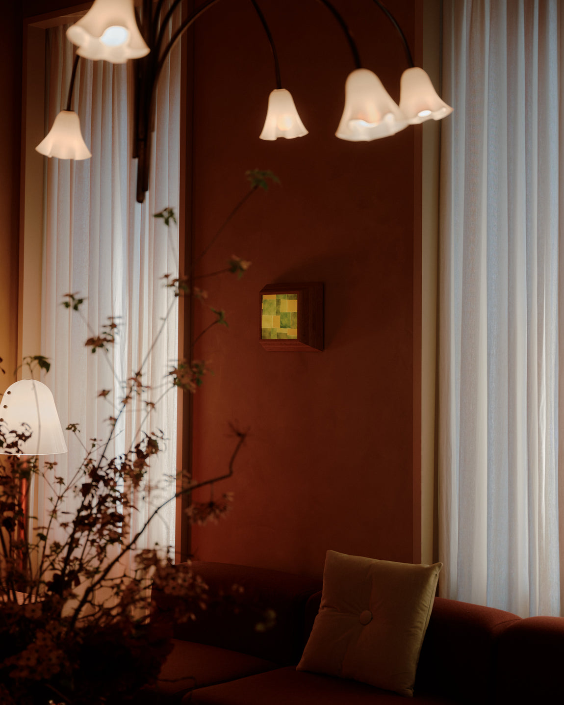 Mira Surface Mount, Medium // Algae Patchwork / Oak // Photography: William Jess Laird