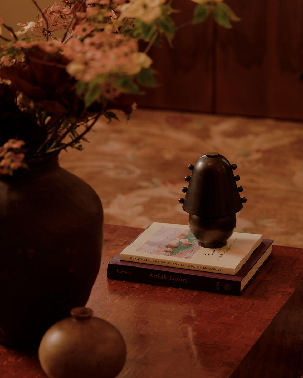 Gemma Portable Table Lamp // Patina Brass // Photo by William Jess Laird